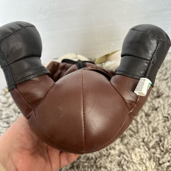 Aviator Pilot Teddy Bear Cap Goggles Faux Leather Good Stuff Win - Picture 4 of 13